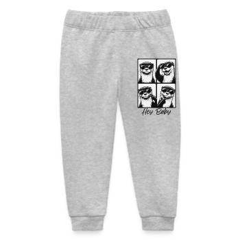 Hey Baby Otter - Baby Organic Jogginghose Baby Tumbler von Stanley/Stella - Grau meliert - Vorne