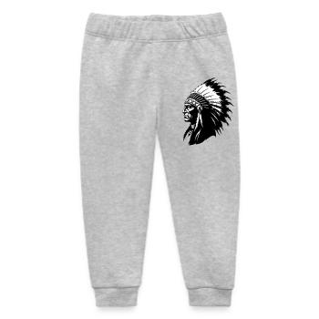Indianerhäuptling - Baby Organic Jogginghose Baby Tumbler von Stanley/Stella - Grau meliert - Vorne