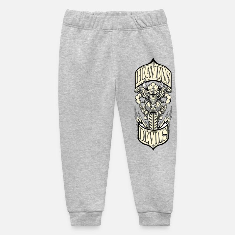 Heavens Devils - Baby Organic Sweatpants by Stanley/Stella - heather grey