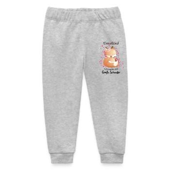 Nachwuchs Verkünden Ich Werde Große Schwester 2027 - Baby Organic Jogginghose Baby Tumbler von Stanley/Stella - Grau meliert - Vorne