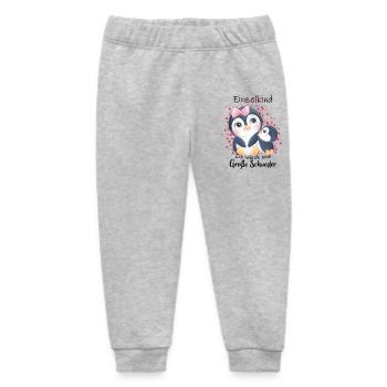 Announcing offspring I'm going to be a big sister in 2027 - Baby Organic Sweatpants by Stanley/Stella - heather grey - Front