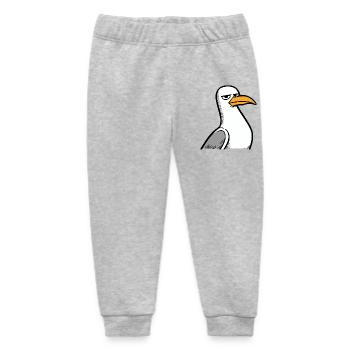 Moin Nordsee Möwe Langweile Blick Verachtung Böse - Baby Organic Jogginghose Baby Tumbler von Stanley/Stella - Grau meliert - Vorne