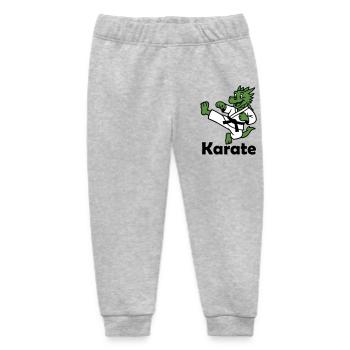 Karate Dragon - Baby Organic Sweatpants by Stanley/Stella - heather grey - Front