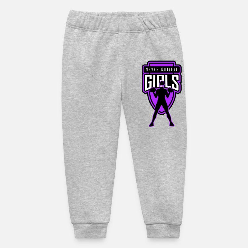 filles_jamais_tranquilles_unies - Pantalon de jogging bébé bio Stanley/Stella - gris chiné