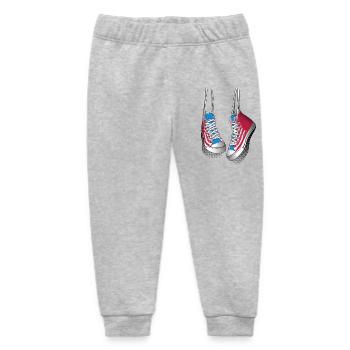 Sneakers and shoe laces - Baby Organic Sweatpants by Stanley/Stella - heather grey - Front