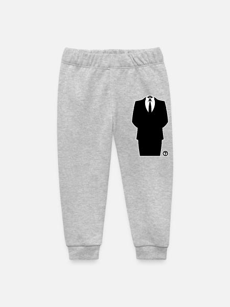 Anon Anzug – Anonymous Hacker Kollektiv Statement - Baby Organic Jogginghose Baby Tumbler von Stanley/Stella - Grau meliert