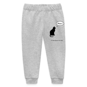 Fake News For Kids - Baby Organic Sweatpants by Stanley/Stella - heather grey - Front