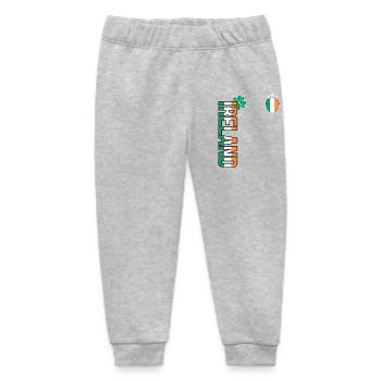 Ireland Vertical Flag Crest Tee - Baby Organic Sweatpants by Stanley/Stella - heather grey - Front
