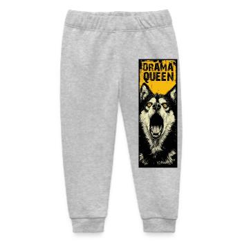Husky with attitude - Baby Organic Sweatpants by Stanley/Stella - heather grey - Front