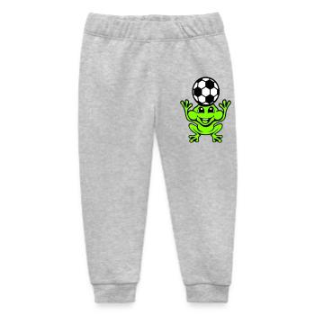 Frosch Fußball Kopfball Köpfer Ball Spielen Kröte - Baby Organic Jogginghose Baby Tumbler von Stanley/Stella - Grau meliert - Vorne