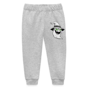 ghost, spectre, Halloween appearance - Baby Organic Sweatpants by Stanley/Stella - heather grey - Front