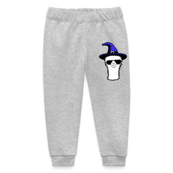 Lama Cool Hexenhut Sonnenbrille Halloween Alpaka - Baby Organic Jogginghose Baby Tumbler von Stanley/Stella - Grau meliert - Vorne