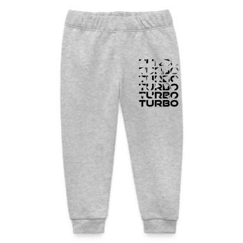 Mosaïque turbo - Pantalon de jogging bébé bio Stanley/Stella - gris chiné - Devant