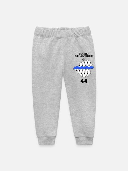 Loire Atlantique 44 - Baby Organic Sweatpants by Stanley/Stella - heather grey