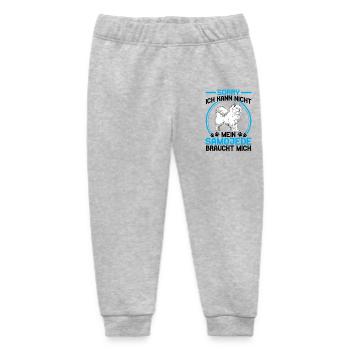 Samoyed Needs Me Sled Dog - Baby Organic Sweatpants by Stanley/Stella - heather grey - Front