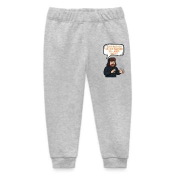 Car Saying Cartoon Accident Joke Illustration - Baby Organic Sweatpants by Stanley/Stella - heather grey - Front