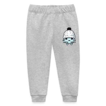 Eskimo Cold Comic Winter - Baby Organic Sweatpants by Stanley/Stella - heather grey - Front