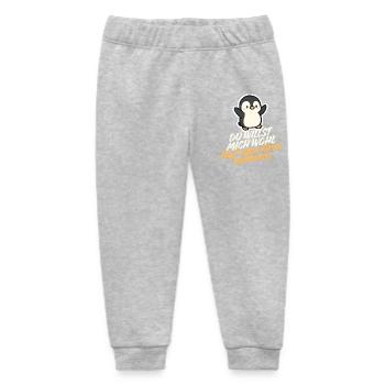 Penguin – You probably want to take me in your arms - Baby Organic Sweatpants by Stanley/Stella - heather grey - Front