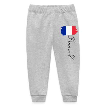 Flag France Regional Pride National Identity - Baby Organic Sweatpants by Stanley/Stella - heather grey - Front