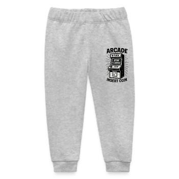 Arcade Classic Insert Coin - Baby Organic Sweatpants by Stanley/Stella - heather grey - Front