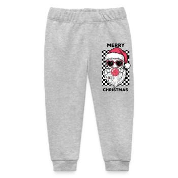 Merry Christmas - Baby Organic Jogginghose Baby Tumbler von Stanley/Stella - Grau meliert - Vorne