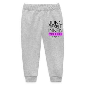Hen Farewell Heart - Baby Organic Sweatpants by Stanley/Stella - heather grey - Front