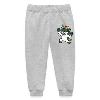 VR-Einhorn-Maskottchen mit Regenbogendetails - Baby Organic Jogginghose Baby Tumbler von Stanley/Stella - Grau meliert - Vorne