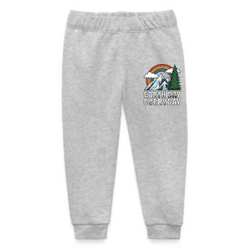 Earth Day Everyday Rainbow Mountain Natur - Baby Organic Jogginghose Baby Tumbler von Stanley/Stella - Grau meliert - Vorne