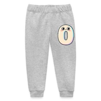 Zero Kawaii lächelt - Baby Organic Jogginghose Baby Tumbler von Stanley/Stella - Grau meliert - Vorne