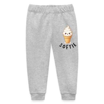 Kawaii Eiscreme auf Waffel - Baby Organic Jogginghose Baby Tumbler von Stanley/Stella - Grau meliert - Vorne
