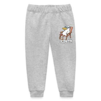Chill Gull Lounge - Baby Organic Sweatpants by Stanley/Stella - heather grey - Front