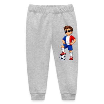 Soccer Boy France Fan French Flag - Baby Organic Sweatpants by Stanley/Stella - heather grey - Front