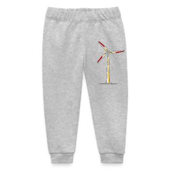 Naturschutz Naturliebhaber Klimawandel Windrad - Baby Organic Jogginghose Baby Tumbler von Stanley/Stella - Grau meliert - Vorne