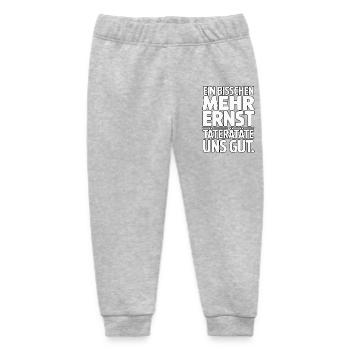 A little more serious offenders would be good for us - Baby Organic Sweatpants by Stanley/Stella - heather grey - Front