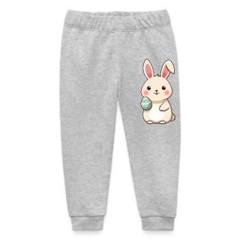 Easter Bunny - Baby Organic Sweatpants by Stanley/Stella - heather grey - Front