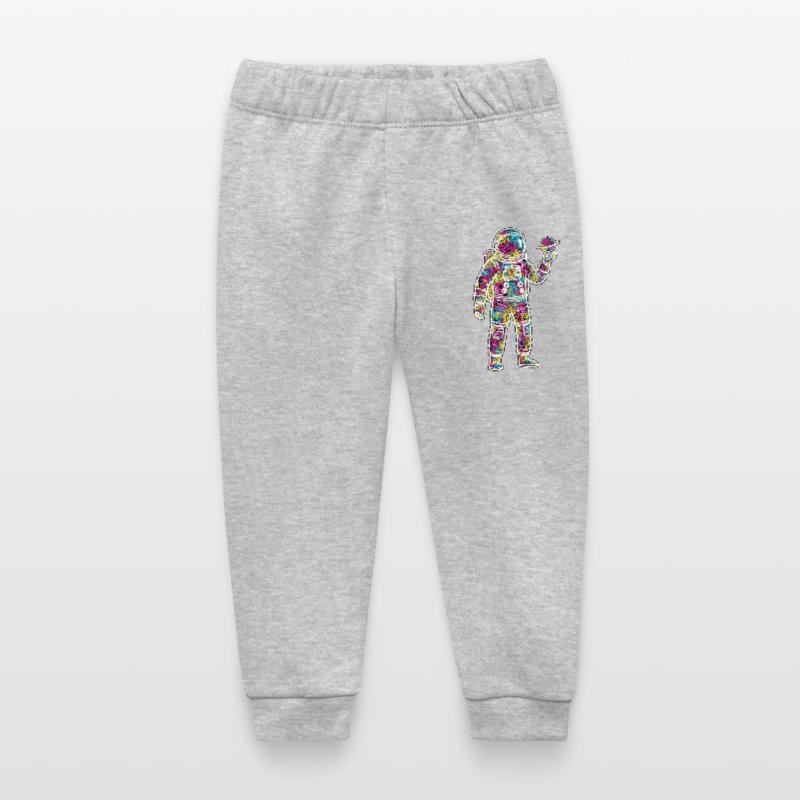 Space Astronaut Scribble Planet Scribbles Baby Organic Sweatpants by Stanley/Stella