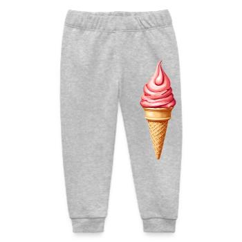 Glace - Pantalon de jogging bébé bio Stanley/Stella - gris chiné - Devant