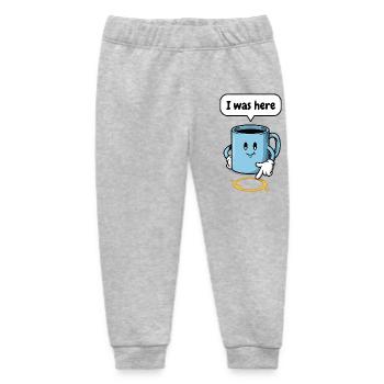 Coffee Stain Humor Gift Office Colleagues - Baby Organic Sweatpants by Stanley/Stella - heather grey - Front