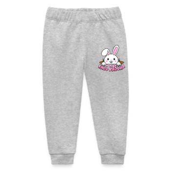 Kalo Pascha Orthodox Easter Greek Easter - Baby Organic Sweatpants by Stanley/Stella - heather grey - Front