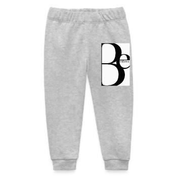 Be Different – Minimalist Typography Design - Baby Organic Sweatpants by Stanley/Stella - heather grey - Front