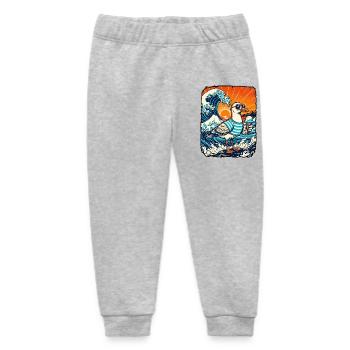 Möwe Eis Kawaii - Baby Organic Sweatpants by Stanley/Stella - heather grey - Front