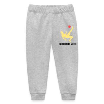 Fußballer 2026 Deutschland Fan - Baby Organic Jogginghose Baby Tumbler von Stanley/Stella - Grau meliert - Vorne