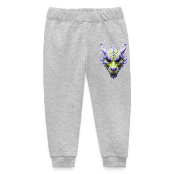 Aurora-Grüne Drachenmaske - Baby Organic Jogginghose Baby Tumbler von Stanley/Stella - Grau meliert - Vorne