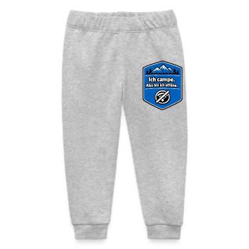 Camping - ich bin offline - Baby Organic Jogginghose Baby Tumbler von Stanley/Stella - Grau meliert - Vorne