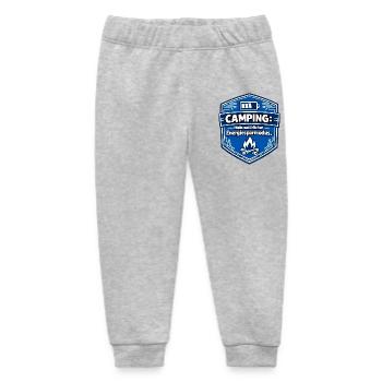 Camping energy saving mode - Baby Organic Sweatpants by Stanley/Stella - heather grey - Front