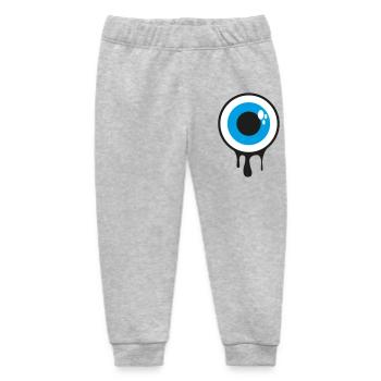 Dripping Eye - Baby Organic Sweatpants by Stanley/Stella - heather grey - Front