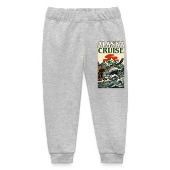 Alaska Cruise Making Memories Together - Baby Organic Sweatpants by Stanley/Stella - heather grey - Front