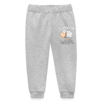 Schäffin - Alpha Schaf als Chefin - Baby Organic Jogginghose Baby Tumbler von Stanley/Stella - Grau meliert - Vorne