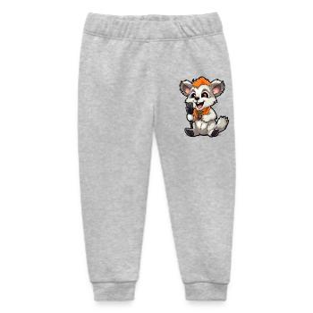 Singtierchen mit Mikrofon - Baby Organic Jogginghose Baby Tumbler von Stanley/Stella - Grau meliert - Vorne