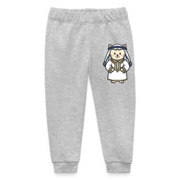 chat arabe - Pantalon de jogging bébé bio Stanley/Stella - gris chiné - Devant